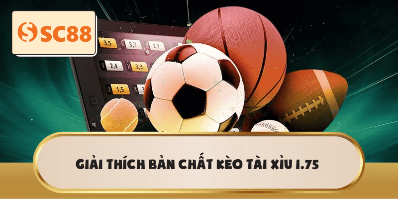 Giải thích bản chất Kèo Tài Xỉu 1.75